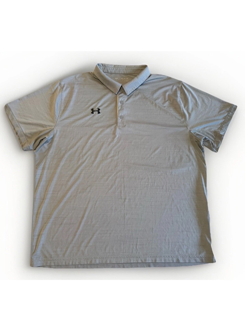 Under Armour Polo Shirt 4XL Gray HeatGear Loose Fit Short Sleeve Mens Big & Tall